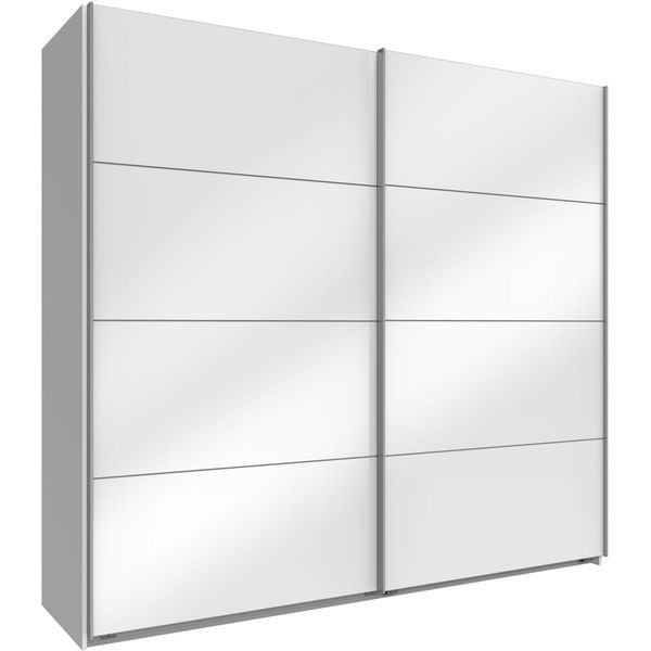 SchwebetüRenschrank Wimex "Easy", Weiß (Weiß, WeißGlas), B:180Cm H:210Cm T:65Cm, SchräNke, SchwebetüRenschrank, Mit Vollglas-image
