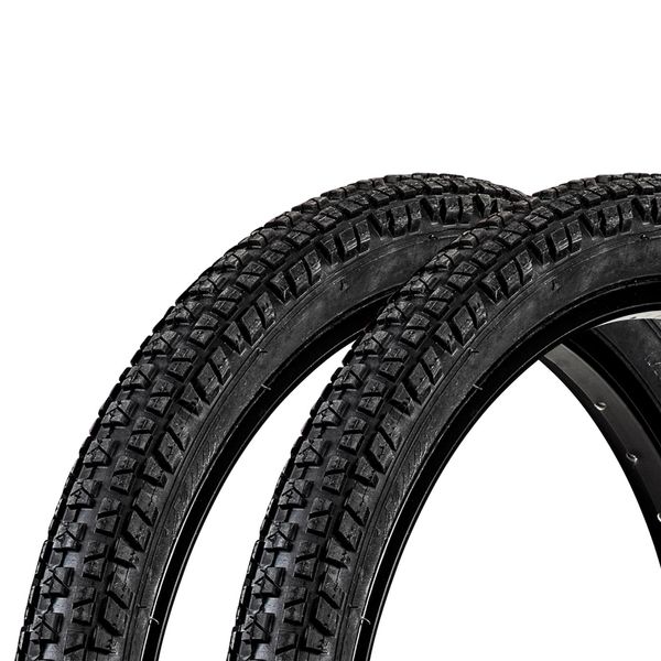 Mtf Bmx Fahrradreifen 20 Zoll 2 Reifen 20 X 2,125" Schwarz Stollenprofil"-image