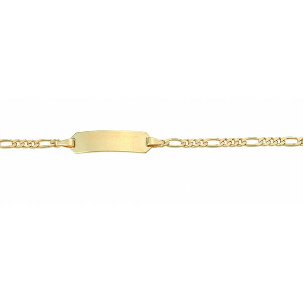 Goldarmband Adelia´S "Damen Goldschmuck 333 Gold Figaro Armband 18,5 Cm", Gold, ArmbäNder, Damen, 18,5, Gold, Goldarmband, 333 Gold Goldschmuck FüR Damen-image