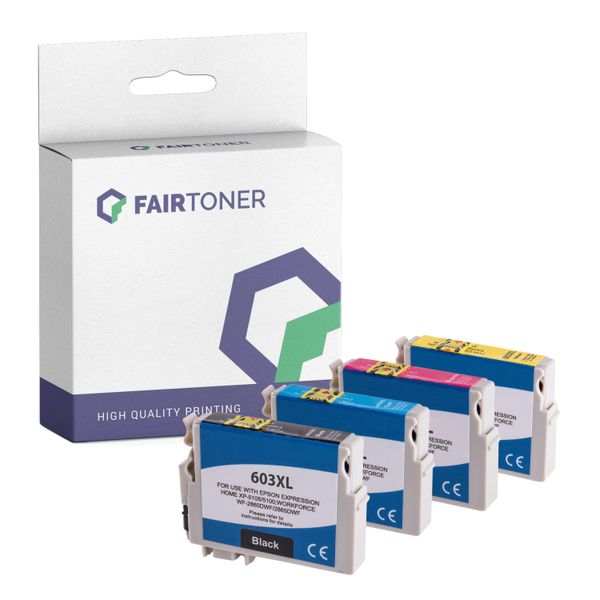 4Er Multipack Set Kompatibel FüR Epson 603XL Workforce WF-2870 Dwf Druckerpatronen-image