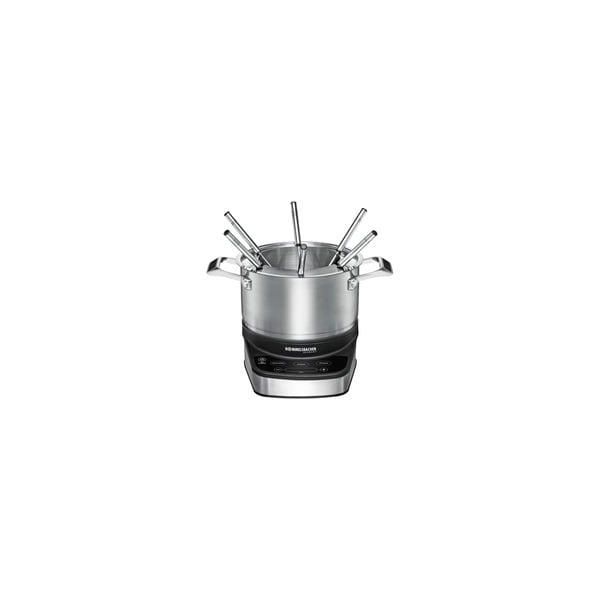 Elektro Fondue Set F 1200 Edelstahl/Schwarz, 1.200 Watt, Topf 2,5 Liter-image