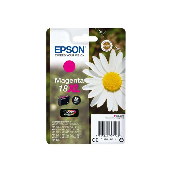 Original Epson Expression Home XP-315 (C13T18134012 / 18XL) Druckerpatrone Magenta-image
