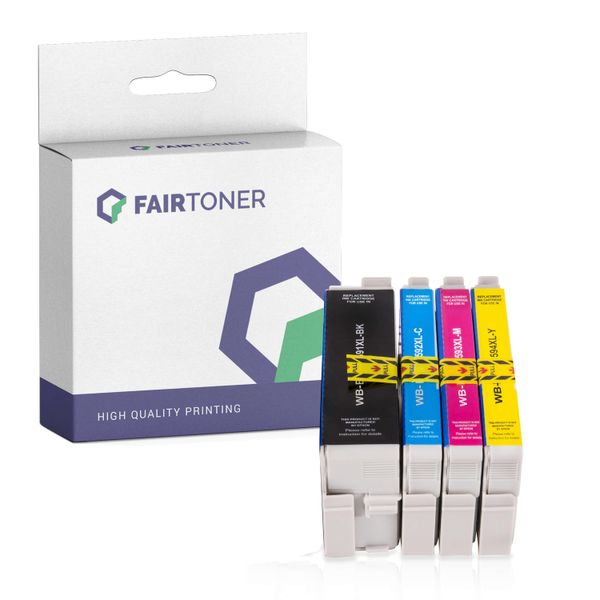 4Er Multipack Set Kompatibel FüR Epson Workforce Pro WF-4720 Series (35XL) Druckerpatronen-image
