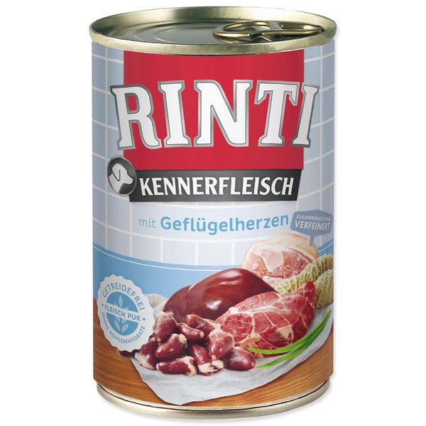 Rinti 400Gx24 Carne Da Intenditori Cuore Di Pollame In Scatola-image