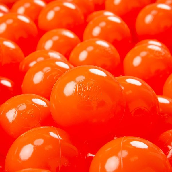 Kiddymoon 50 Palline Da Gioco ∅ 7Cm Per Neonati E Bambini Palline Da Bagno In Plastica Eu, Arancione-image