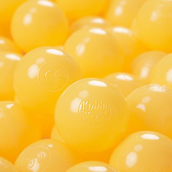 Kiddymoon 500 ∅ 6Cm Palline Per Bambini Palline Per Piscina Palline Di Plastica Per Bambini Eu, Giallo-image