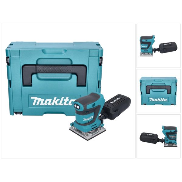 Levigatrice Orbitale A Batteria Makita Dbo 484 Zj 18 V 112 X 102 Mm + Makpac - Senza Batteria, Senza Caricabatteria-image