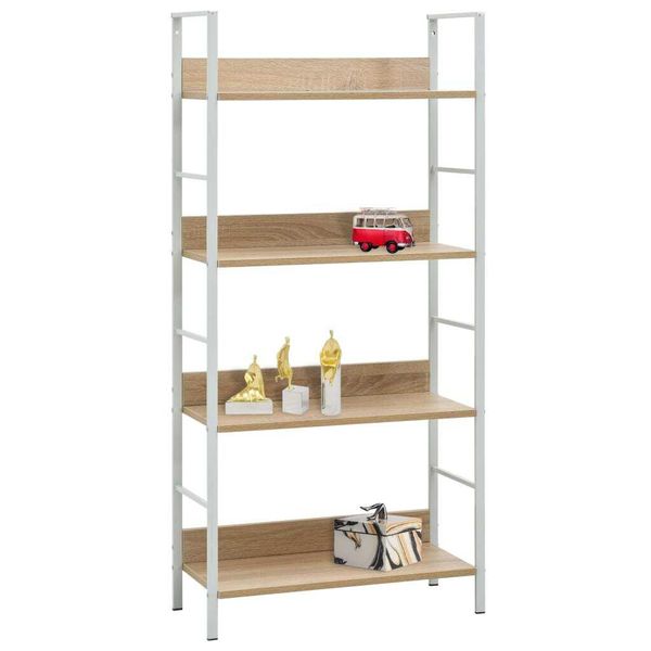 Syfax™ Scaffale Libri 4 Ripiani Rovere 60X27,6X124,5 Legno Multistrato-image