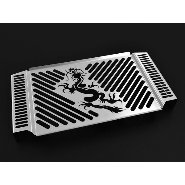 Coperchio Radiatore Zieger Compatibile Con Yamaha Fz 6 | Fazer Bj 2004-06 Dragon Argento-image