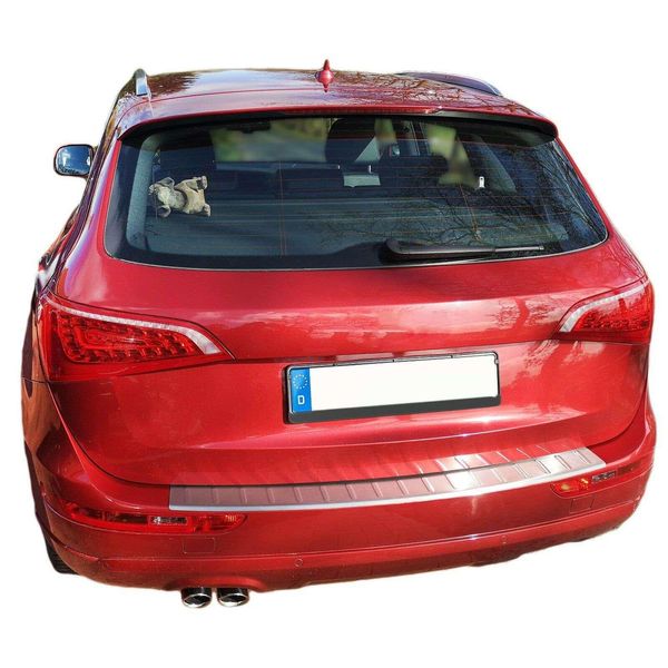 Protezione Paraurti Acciaio Inox Opaco Per Audi Q5, Tipo 8R 2008-2016 Con Labbro-image