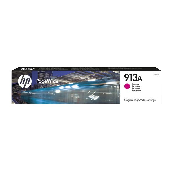 Original Hp Pagewide Pro 477 Dwt (F6T78AE / 913A) Druckerpatrone Magenta-image