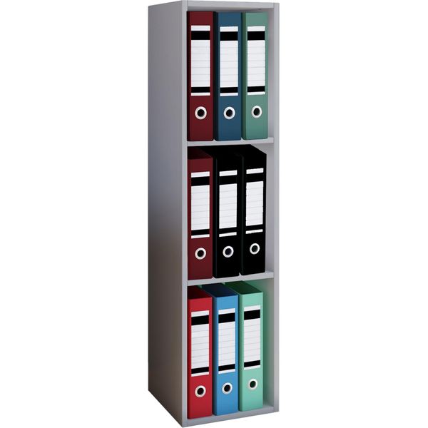 Scaffale E Libreria Dell'ufficio Offas Grigio A. 107 X L. 34 X P. 30 Cm-image
