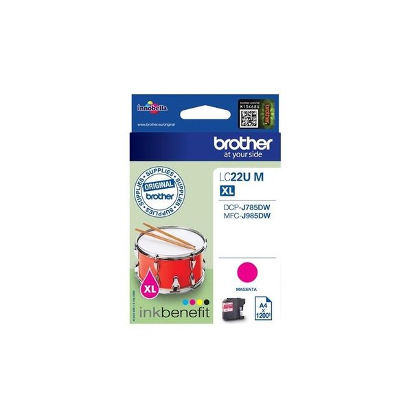 Original Brother DCP-J 785 Dw (LC-22UM) Druckerpatrone Magenta-image