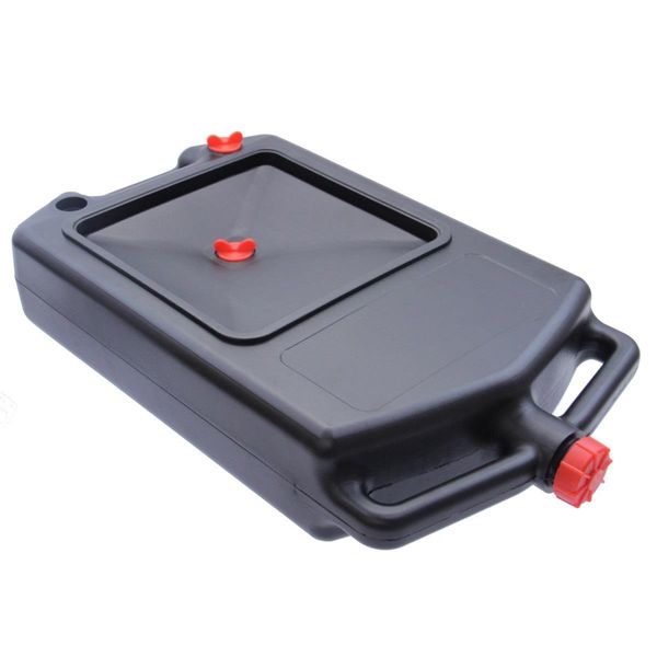 Vaschetta Di Raccolta Olio 10 Litri In Plastica Nera - Adatta Per Scooter, Moto, Quad E Atv - Citomerx-image