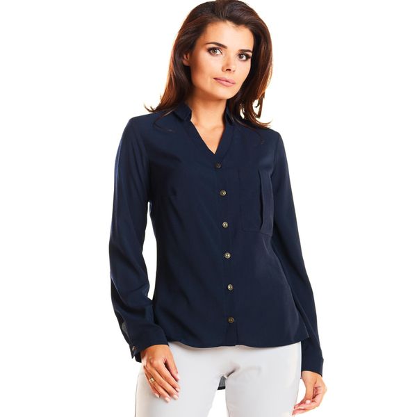 Infinite You Camicia Formale Da Donna Belades M176 Blu Scuro S-image