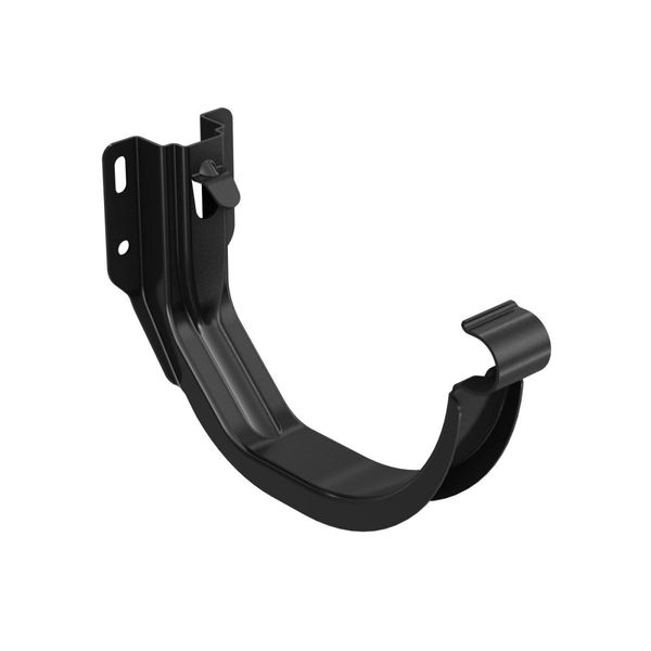 Bryza Gancio Per Grondaia Cornice/Fronte Zincato Ø 150 Mm, Nero Ral 9005-image