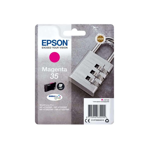 Original Epson Workforce Pro WF-4740 Dtwf (C13T35834010 / 35) Druckerpatrone Magenta-image
