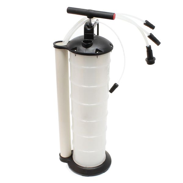 Pompa Di Aspirazione Dell'olio Wiltec Da 7 Litri Per Il Cambio Dell'olio Motore, Pompa Manuale Per L'aspirazione Dell'olio E Di Altri Liquidi Con 3 Tubi Flessibili, Pompa Manuale-image