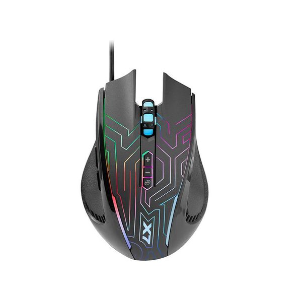 Mysz Przewodowa, A4Tech X87 Oscar Neon, Czarna, Optyczna, 2400DPI-image