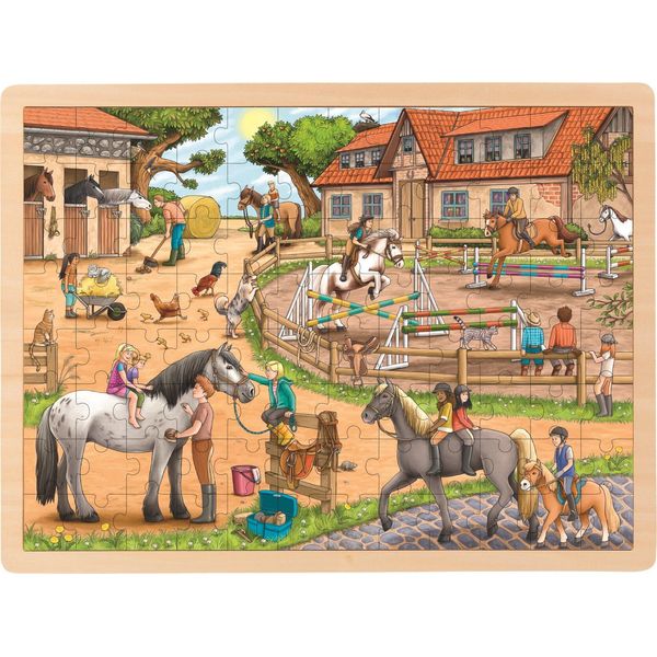 Goki Puzzle In Legno Scuderia 96 Pezzi-image