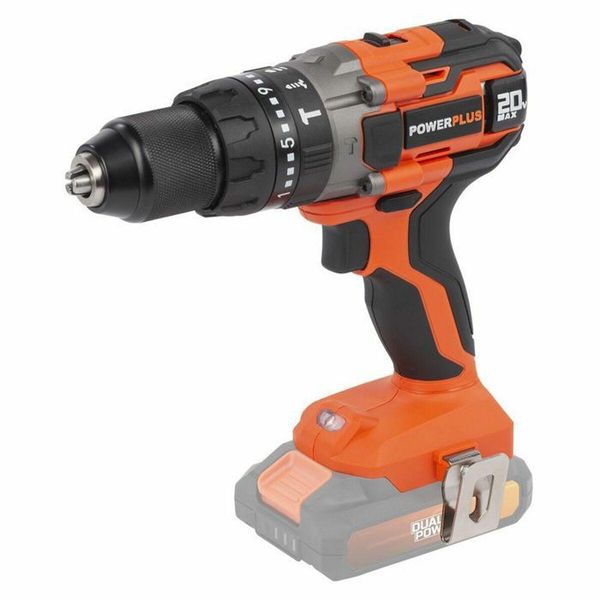 Powerplus POWDP15200 - Avvitatore/Trapano A Batteria Con Avvitatore A Impulsi 20V (Senza Aku)-image