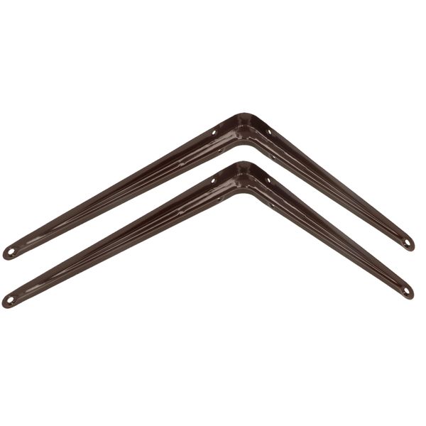 Kotarbau® Set Di 2 Mensole 300X250 Mm Mensole Per Montaggio A Parete Brown-image