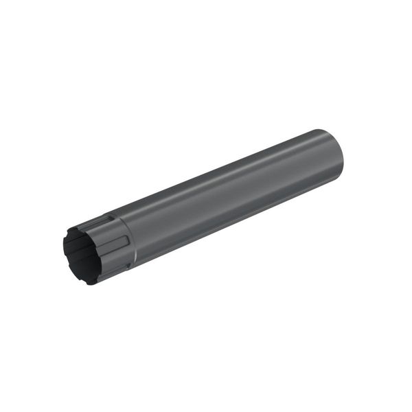Bryza Scarico Senza Collo Zincato Ø 100 Mm, Lunghezza 4 M, Antracite Ral 7021-image