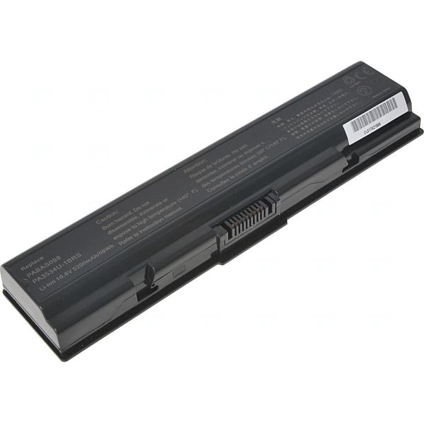 Batteria T6 Power Per Toshiba Satellite L505 Serie, Li-Ion, 10,8 V, 5200 Mah (56 Wh), Nero-image