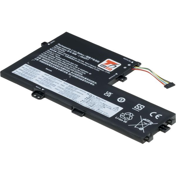 Batteria T6 Power Per Lenovo Ideapad S340-15IWL Touch 81QF, Li-Poly, 11,4 V, 4610 Mah (52,5 Wh), Nero-image