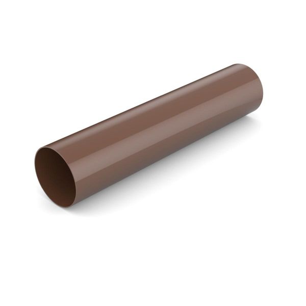 Bryza Scarico In Plastica Senza Collo Ø 90 Mm, Lunghezza 2M, Marrone Ral 8017-image