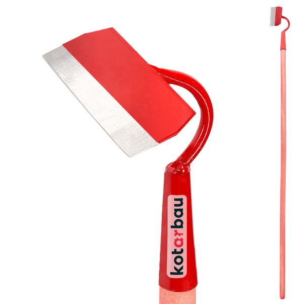Kotarbau® Zappetta Rettangolare 140 X 55 Mm Con Manico 113 Cm Zappetta Da Giardino Zappetta Per Il Diserbo Zappetta Per La Semina Attrezzo Da Giardino Per Il Trapianto Diserbo Cura Del Giardino-image