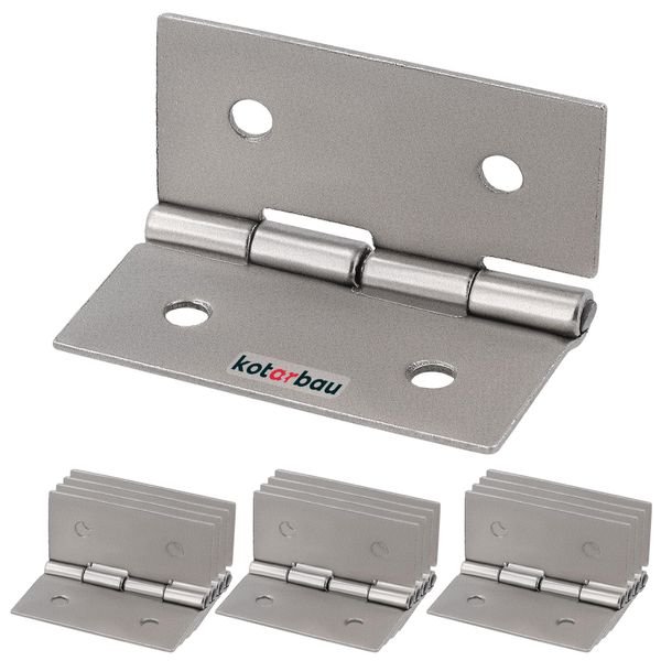 Kotarbau® Set Di 12 Cerniere Per Mobili 35 Mm Cerniera Per Mobili Cerniera Per Armadi Cerniere Laminate In Nichel Cerniere Pieghevoli Per Piano Cerniera Connettore Cassa Cerniere Cassette Degli Attrezzi-image