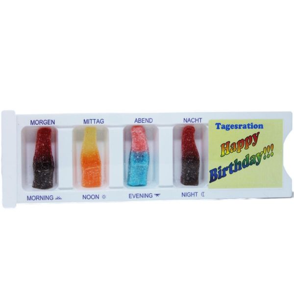 Scatola Di Compresse Di Buon Compleanno Con Gelatina Di Frutta 25G-image