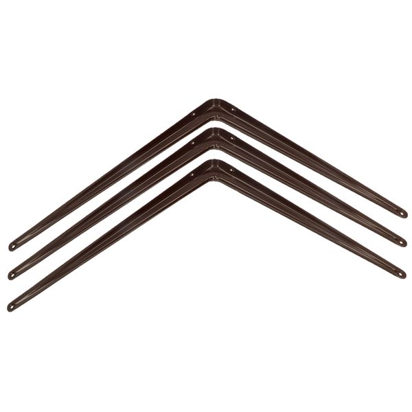 Kotarbau® Set Di 3 Mensole 450X400 Mm Mensole Per Montaggio A Parete Brown-image