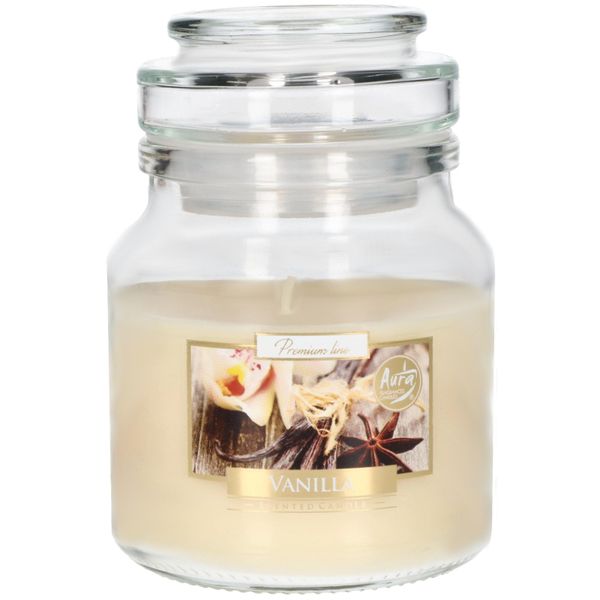 Kotarbau® Candela Profumata Piccola In Vetro Con Coperchio Vaniglia Idea Regalo Aromaterapia Decorazione Candele Durata Di Combustione Fino A 28 Ore-image
