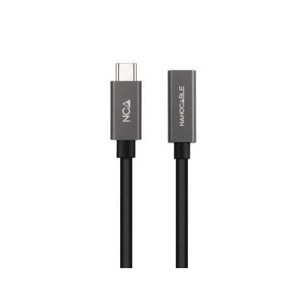 Cavo Nanocable Estensore USB-C 3.2 Gen2X2 20Gbps 3A, 4K/60Hz, USB-C/M-USB-C/H, Nero, 2 M-image