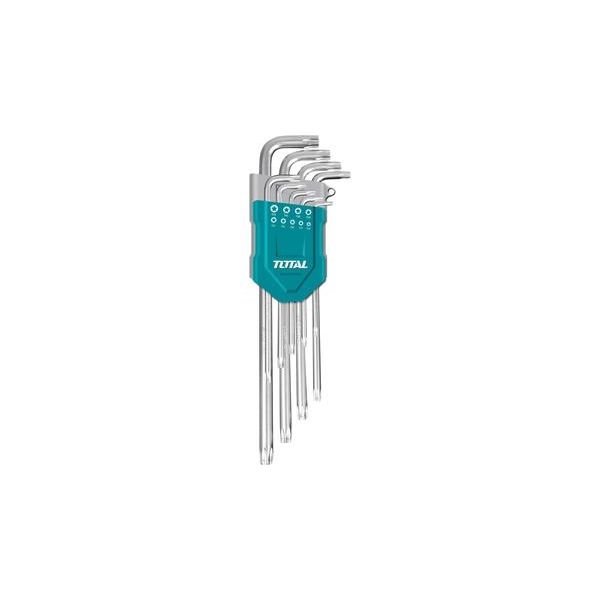 Chiavi A L Torx Totale THT106392 Chiavi A L Torx Estese, Set Di 9, 10-50 Mm, Crv-image