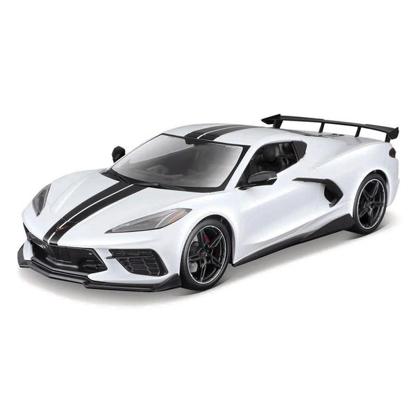 Maisto - 2020 Chevrolet Corvette Stingray Coupé (Ala Alta), Bianco, 1:18-image