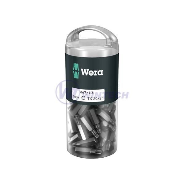 Bit T20 - 25 Mm, Wera - 100 Pz. / Blister / Confezione 1 Pz-image