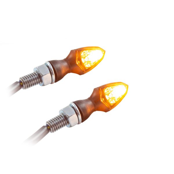 Schermo Indicatore Di Direzione Universale Per Moto Smd Con Combinazione Di Luci Posteriori Colorate M8 Omologato E-image