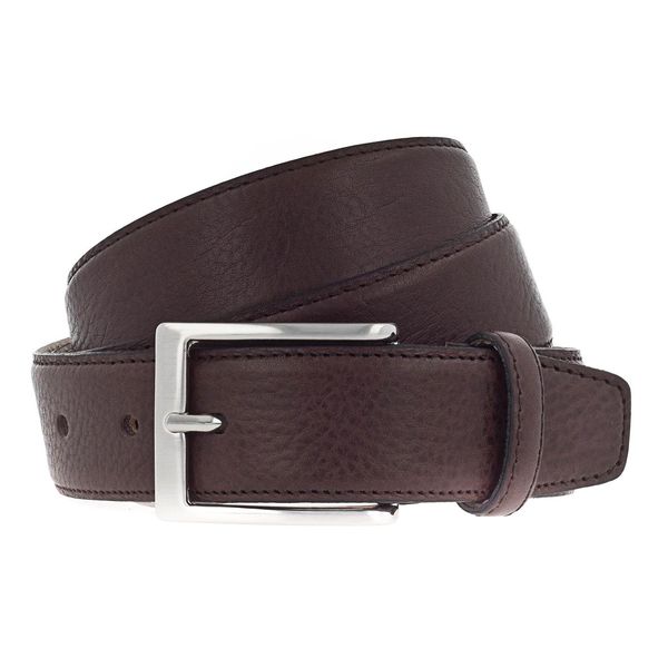 Vanzetti Pelle Cintura Dresscode: Business 35Mm Cambered Full Leather Belt W110 Dark Brown Marrone-image