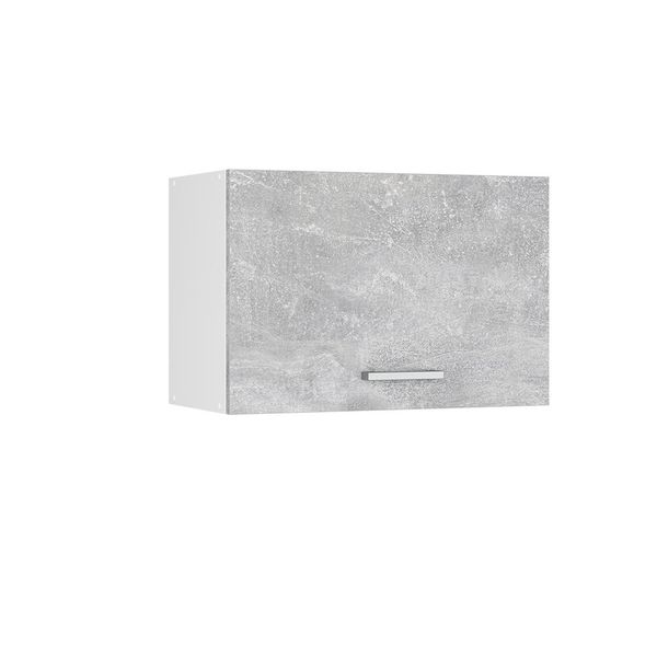 Vicco Pensile Universale R-Line, 60 Cm Con Porta A Ribalta, Calcestruzzo/Bianco-image