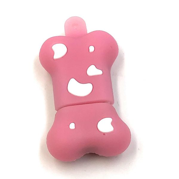Onlineworld2013 Cane Osseo In Rosa Divertente Chiavetta Usb 128 Gb Usb 3.0-image