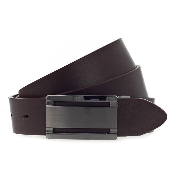 Vanzetti Pelle Cintura Classics 35Mm Full Leather Belt W85 Dark Brown Marrone-image