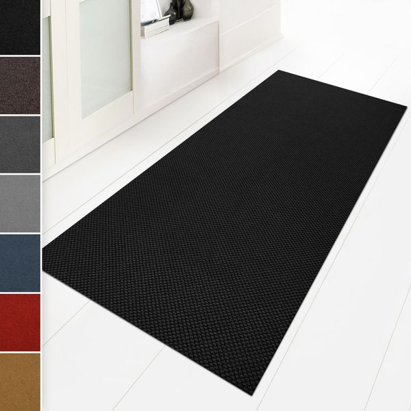 Tappeto Antipolvere Nero Hong Kong Larghezza: 200 Cm, Lunghezza: 500 Cm-image