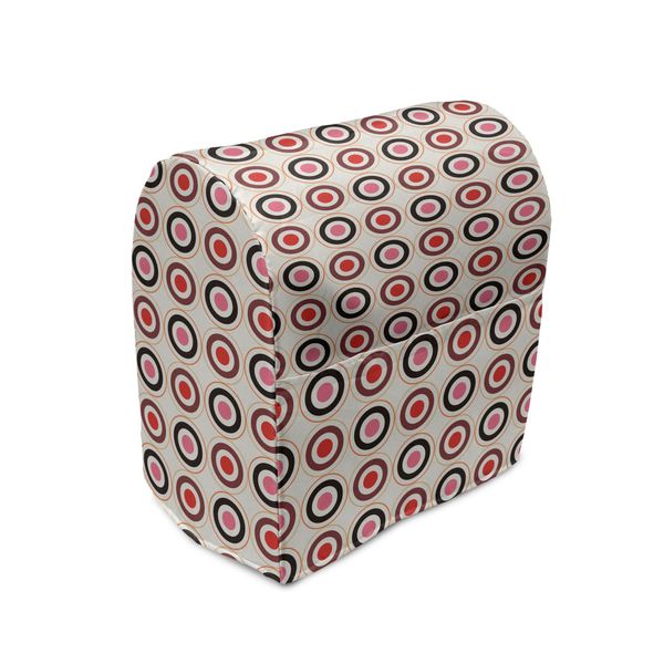 Copertura Per Frullatore Retrò Abakuhaus, Arte Geometrica A Cerchi, Custodia Per Elettrodomestici Da Cucina Con Tasche, 36 X 39 X 24 Cm, Multicolore-image