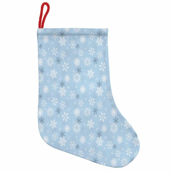 Abakuhaus Stivali Di Babbo Natale Da Appendere Invernali Calze Natalizie, Freddo Capodanno, Calza Natalizia Da Appendere, 25X35 Cm, Azzurro, Grigio, Bianco-image