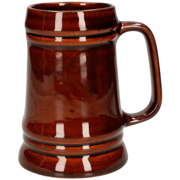 Kotarbau® Boccale Da Birra In Ceramica Boccale Da Birra Con Manico Pratico Boccale Da Pietra Da 0,5 Litri-image