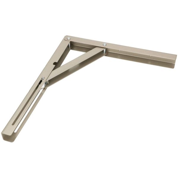 Kotarbau® Staffa Pieghevole 300 X 260 Mm Staffa D'argento Staffa D'acciaio Staffa A Muro Staffe Scaffale Angolare Asse In Acciaio Inox Staffa Angolare Staffa Di Supporto Scaffale Angolare Resistente-image