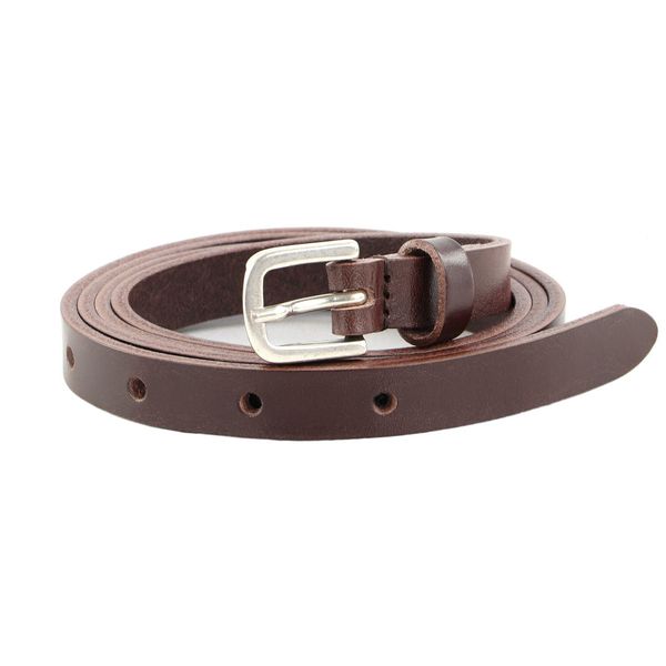 Vanzetti Pelle Cintura Neon Booster 15Mm Full Leather Belt W75 Darkbrown Marrone Scuro-image